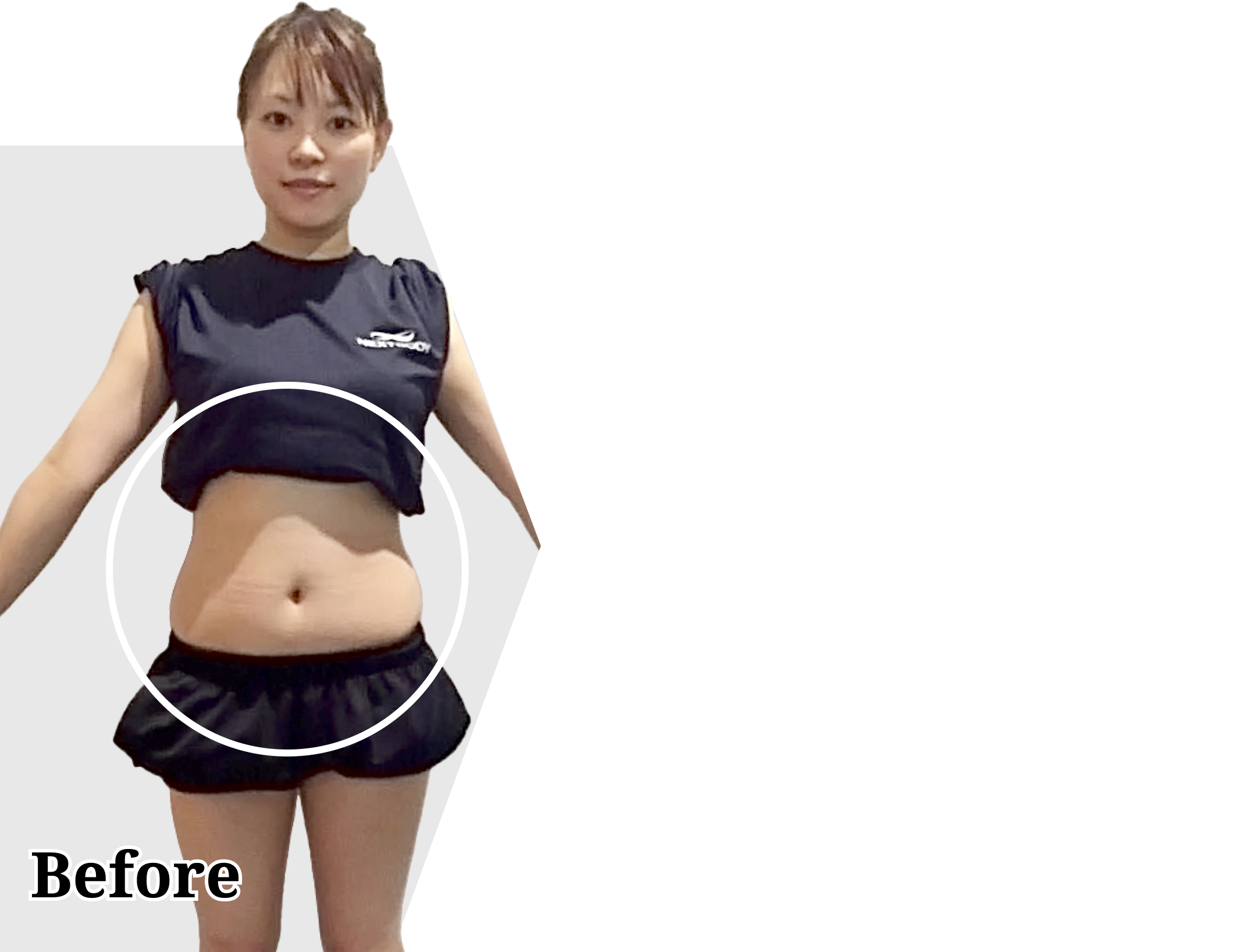 広島のパーソナルジムNEXTBODYのダイエット結果1